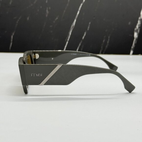 NEW FE40131I 20E FENDI SQUARE BROWN MEN FENDI SUNGLASSES - Picture 8 of 12